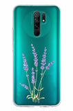 Redmi 9 Uyumlu Lavanta Çiçek Tasarımlı Baskılı Silikon Kılıf