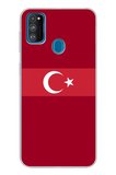 Samsung Galaxy M30S/M21 Uyumlu Türk Milli Takım Kırmızı Forma Baskılı Silikon Kılıf