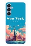 Samsung Galaxy A25 Uyumlu Özgürlük Heykeli New York Baskılı Silikon Kılıf
