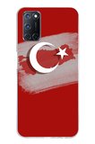OPPO A52-A72-92 Uyumlu Türkiye Harita Detaylı Türk Bayrağı Baskılı Silikon Kılıf