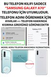 Samsung Galaxy A70 Uyumlu Manevi Huzur Kabe Kapısı Umre Baskılı Silikon Kılıf