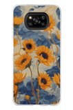 Poco X3-X3 PRO-NFC Uyumlu Yıldızlı Ayçiçekleri Baskılı Silikon Kılıf