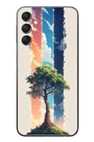 Samsung Galaxy A24 Uyumlu Yalnız Ağaç Dört Mevsim Baskılı Silikon Kılıf