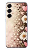 Samsung Galaxy S25 Plus Uyumlu Kalpli Papatya Damlaları Baskılı Silikon Kılıf