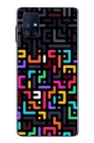 Samsung Galaxy M51 Uyumlu Renkli Karışık Çizgiler Baskılı Silikon Kılıf