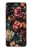 Samsung Galaxy A56 Uyumlu Koyu Çiçekler Baskılı Silikon Kılıf