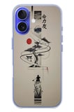 İphone 16 Uyumlu Japon Felsefesi Baskılı Silikon Kılıf