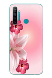 Realme 5i Uyumlu Tematik Çiçek Baskılı Silikon Kılıf
