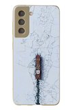 Samsung Galaxy S21 FE Uyumlu Yük Gemisi Baskılı Silikon Kılıf
