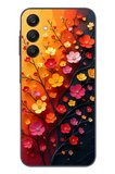 Samsung Galaxy A25 Uyumlu Sonbahar Çiçekleri Baskılı Silikon Kılıf