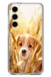 Samsung Galaxy S24 FE Uyumlu Golden Köpek Baskılı Silikon Kılıf