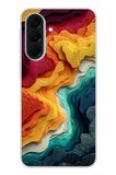 Samsung Galaxy A37 Uyumlu Renk Dalgaları Baskılı Silikon Kılıf
