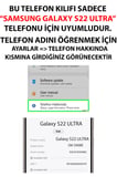 Samsung Galaxy S22 Ultra Uyumlu Sulu Boya Sahil ve Deniz Manzaralı Baskılı Silikon Kılıf