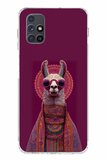 Samsung Galaxy M51 Uyumlu Kozmik Lama Baskılı Silikon Kılıf