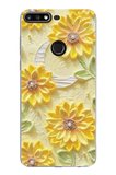Huawei Y7 2018 - Honor 7C Uyumlu Rölyef Bahçesi Baskılı Silikon Kılıf