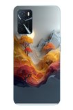 Oppo A16 Uyumlu Renk Dalgalı Manzara Baskılı Silikon Kılıf