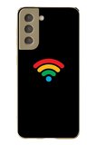 Samsung Galaxy S21 FE Uyumlu Wifi Simgesi Baskılı Silikon Kılıf
