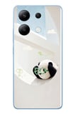 Redmi Note 13 4G Uyumlu Gözlüklü Panda Baskılı Silikon Kılıf