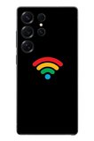 Samsung Galaxy S25 Ultra Uyumlu Wifi Simgesi Baskılı Silikon Kılıf
