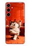 Samsung Galaxy S24 Plus Uyumlu Keyifli Köpek Baskılı Silikon Kılıf