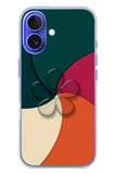 İphone 16 Uyumlu Modern Yonca Renkleri Baskılı Silikon Kılıf