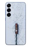 Samsung Galaxy S25 Plus Uyumlu Yük Gemisi Baskılı Silikon Kılıf