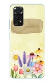 Redmi Note 11-11S Uyumlu Sulu Boya Dokulu Vazoda Çiçek Desenli Baskılı Silikon Kılıf