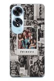 Oppo A60 Uyumlu Friends Nostalji Tasarımlı Tasarımlı Baskılı Silikon Kılıf