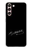 Samsung Galaxy S21 Uyumlu Atanın İzi İmza Baskılı Silikon Kılıf
