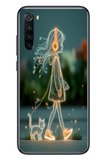 Redmi Note 8 Uyumlu Kedili Neon Kız Baskılı Silikon Kılıf