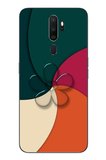 Oppo A5 2020 Uyumlu Modern Yonca Renkleri Baskılı Silikon Kılıf