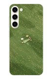 Samsung Galaxy S25 PLUS Uyumlu Zamanı Durduran Yeşil Papatya Düşleri Baskılı Silikon Kılıf