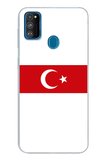 Samsung Galaxy M30S/M21 Uyumlu Türk Milli Takım Beyaz Forma Baskılı Silikon Kılıf