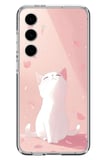 Samsung Galaxy S24 FE Uyumlu Minnoş Kedi Baskılı Silikon Kılıf