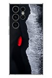 Samsung Galaxy S23 Ultra Uyumlu Kırmızı Tekne Yalnız Baskılı Silikon Kılıf