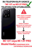 Xiaomi Mi 13T-13T PRO Uyumlu Arı ve Papatyalar Baskılı Silikon Kılıf