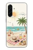 Samsung Galaxy A36 Uyumlu Sulu Boya Sahil ve Deniz Manzaralı Baskılı Silikon Kılıf