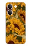 POCO X8 PRO Uyumlu Altın Sarısı Ayçiçeği Bahçesi Baskılı Silikon Kılıf