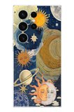 Samsung Galaxy S26 Ultra Uyumlu Güneş ve AY Evren Tasarımlı Baskılı Silikon Kılıf