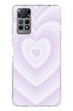 Redmi Note 12 PRO 4G Uyumlu Mor Kalp Dalgalar Tasarımlı Baskılı Silikon Kılıf