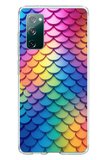 Samsung Galaxy S20 FE Uyumlu Gökkuşağı Renkleri Baskılı Silikon Kılıf