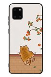 Samsung Galaxy Note 10 Lite Uyumlu Kedi Tırmanıyor Baskılı Silikon Kılıf