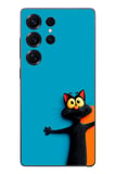 Samsung Galaxy S25 Ultra Uyumlu Kedi Uyarısı Baskılı Silikon Kılıf