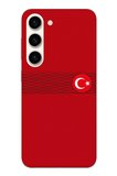 Samsung Galaxy S23 Uyumlu Türk Milli Takım Izgara Desenli Forma Baskılı Silikon Kılıf