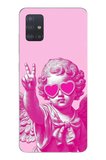 Samsung Galaxy A51 Uyumlu Neon Gözlüklü Modern Eros Baskılı Silikon Kılıf