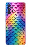 Samsung Galaxy A32 Uyumlu Gökkuşağı Renkleri Baskılı Silikon Kılıf