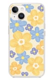 iPhone 13-14 Uyumlu Soft Pastel Çiçek Bahçesi Baskılı Silikon Kılıf
