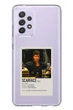 Samsung Galaxy A72 Uyumlu Scarface Mini Poster Tasarımlı Baskılı Silikon Kılıf