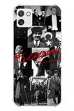Samsung Galaxy A03 Uyumlu Kırmızı Mustafa Kemal Atatürk İmza Baskılı Silikon Kılıf