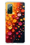 Samsung Galaxy S20 FE Uyumlu Sonbahar Çiçekleri Baskılı Silikon Kılıf